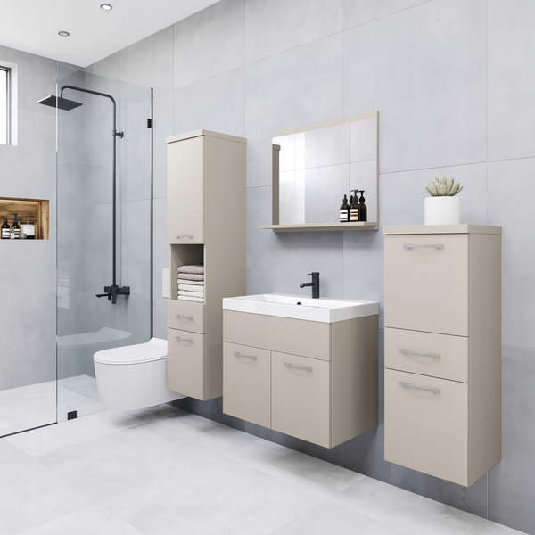 Meble łazienkowe ALBA MATERA / KASTANIEN BRESLAU, umywalka, lustro