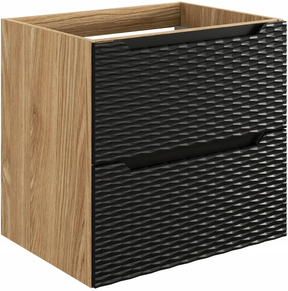 Szafka pod umywalkę 60cm, szuflady Meble łazienkowe OCEAN Beż/Dąb Olejowany