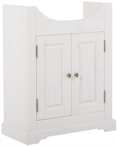 Szafka pod umywalkę 65cm, drzwi, Meble łazienkowe ROMANTIC Biały