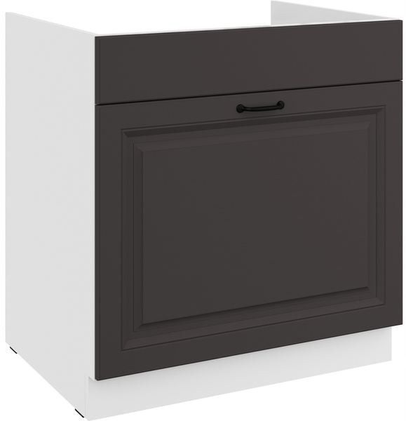 Szafka kuchenna dolna STILO 80 ZL 1S BB GRAFIT MAT/BIAŁY MAT