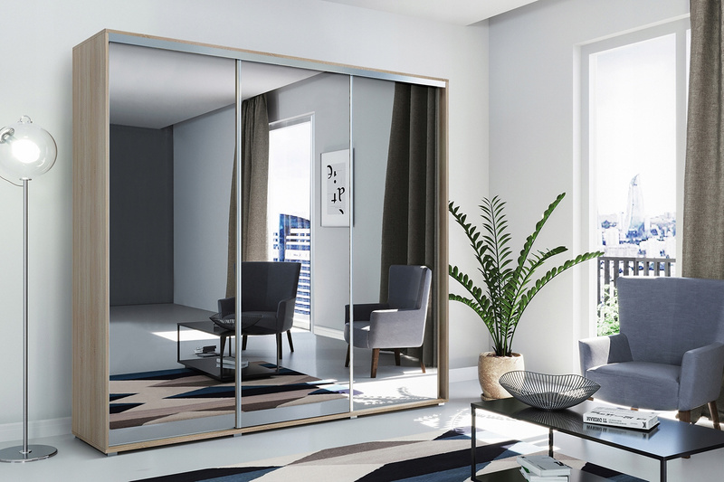 Szafa przesuwna A31 250 / 245 / 62 duże lustro, różne kolory i rozmiary