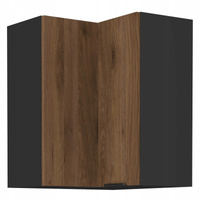 Szafka kuchenna górna MONZA 60x60 GN-72 1F (90°) ORZECH OKAPI / CZARNY MAT