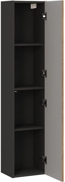 Zestaw mebli 80cm blat, słupek, Meble łazienkowe TALIA Dąb Casella/Czarny