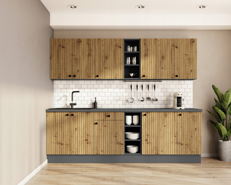 Szafka kuchenna dolna AVA 15 D CARGO BB DĄB ARTISAN/ANTRACYT