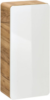 Szafka łazienkowa 35cm 830, Meble łazienkowe ARUBA Dąb Craft / Biały Połysk