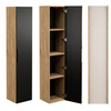 Meble łazienkowe LUXOR BLACK 90-2, Umywalka nablatowa, Dąb/Czarny, 2 KOLORY