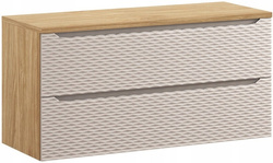 Zestaw meblowy 120cm z blatem, Meble łazienkowe OCEAN Beż / Dąb Olejowany