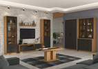 Komoda FLAWIA 100 1D3S Dąb Artisan / Grafit