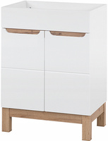 Szafka pod umywalkę 820 60cm, Meble łazienkowe BALI Dąb Craft/Biały Połysk