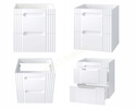 Meble łazienkowe FIJI WHITE 60, Umywalka jednokomorowa, Lustro, Lampka LED