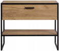 Szafka pod umywalkę 90cm, Meble łazienkowe BROOKLIN Dąb Craft Złoty/Czarny
