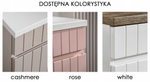 Meble łazienkowe ICONIC CASHMERE 160, 2xUmywalka, Lustro, LED, 3 kolory