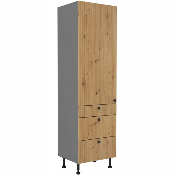 Szafka kuchenna AVA 60 DKS-215 3S 1F DĄB ARTISAN/ANTRACYT