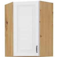 Szafka kuchenna górna STILO 60x60 GN-90 (45°) 1F BIAŁY MAT/DĄB ARTISAN