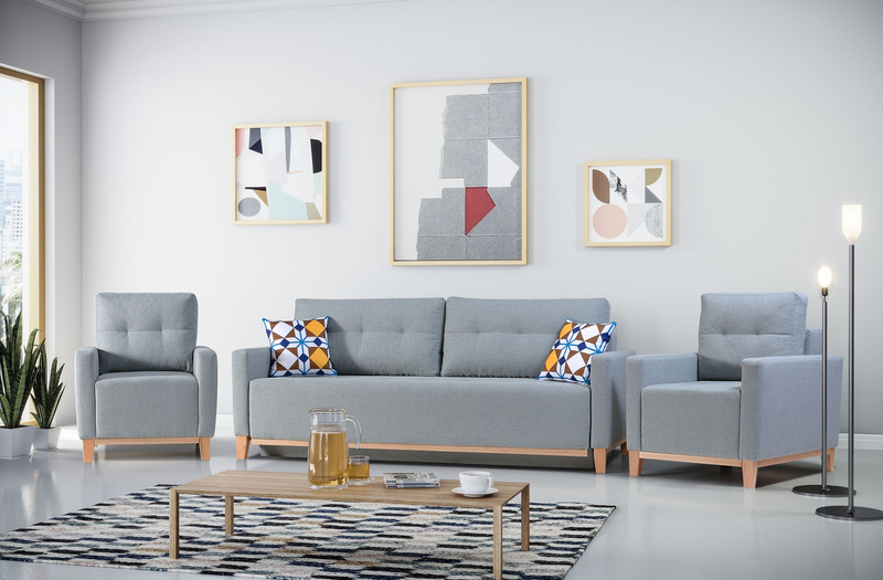 Kanapa Rozkładana, Sofa Rozkładana ARIEL 213 cm