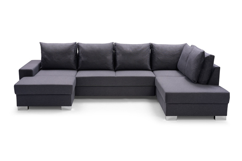 Duży Narożnik z funkcją spania OXI 320 cm, Rogówka, Rozkładany, W kształcie U