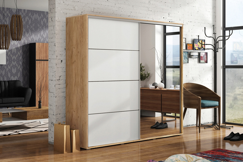 Szafa przesuwna A12 125 / 245 / 62 lustro, różne kolory i rozmiary