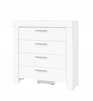 Komoda CEZAR 9, Komoda 100cm, Szuflady, Meble do Salonu CEZAR, Biała