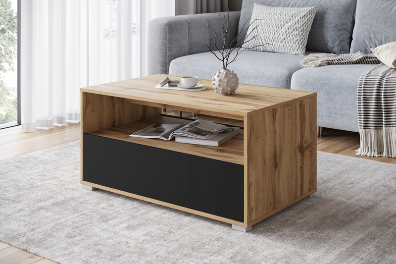 Stolik kawowy NAIROBI II Dąb Wotan / Biały