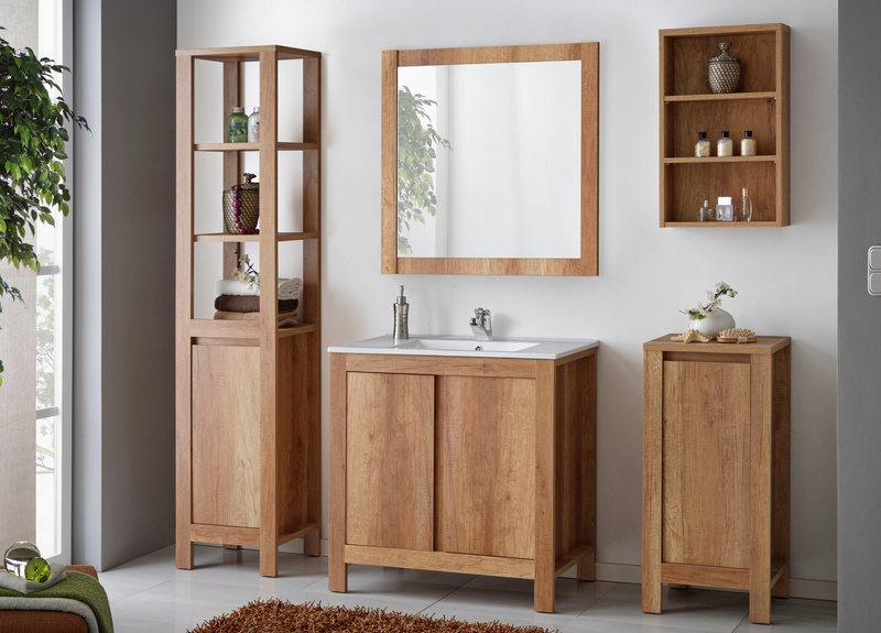 Szafka łazienkowa dolna 40cm ,Meble łazienkowe CLASSIC 810 Dąb Romański