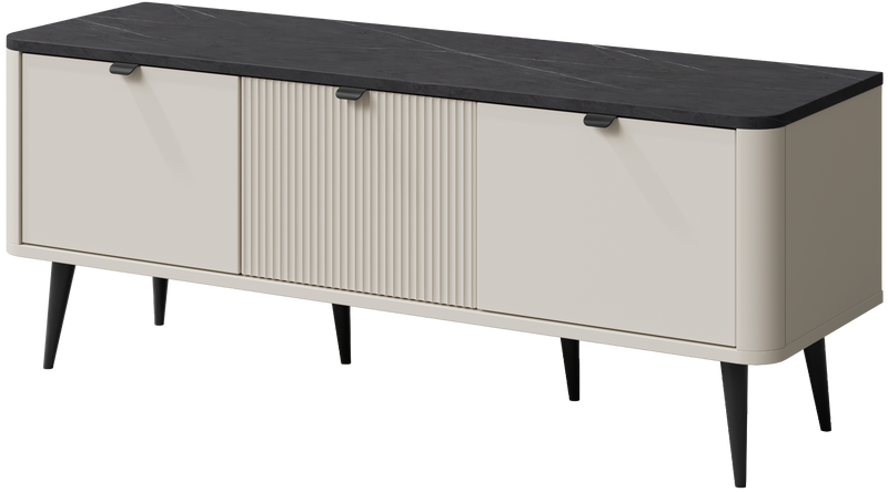 Szafka RTV MARLY 14 130cm, Meble Pokojowe MARLY, KASZMIR / ORZECH