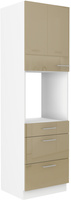 Szafka kuchenna LARA 60 DPS-210 3S 1F BIAŁY/CAPPUCCINO POŁYSK