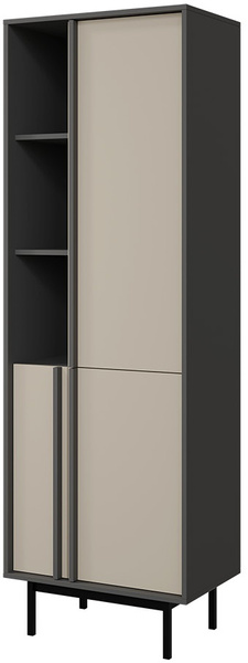 Regał ALSY 3 63cm, Meble Pokojowe ALSY Antracyt / Aloes