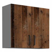 Szafka kuchenna górna OLD STYLE 80 G-72 2F OLD STYLE WOOD/ANTRACYT