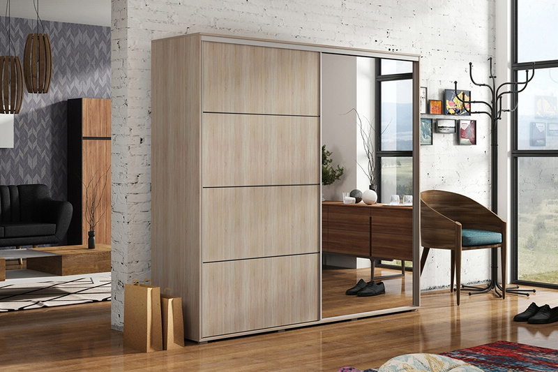 Szafa przesuwna A12 150 / 245 / 62 lustro, różne kolory i rozmiary