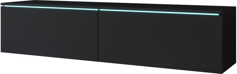 Szafka RTV Lowboard D 140cm CZARNY GRAFIT