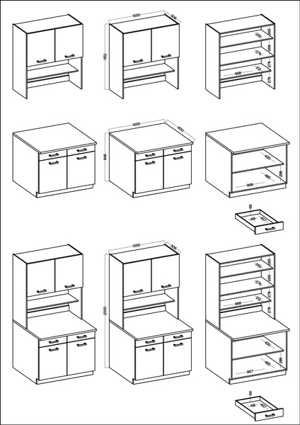Szafka Słupek Kuchenny MARIA 50 cm, Komin, Biały/Dąb Artisan, Meble kuchenne MARIA