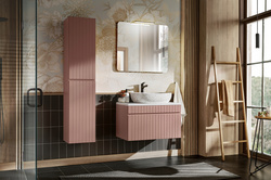 Meble łazienkowe ICONIC ROSE 80, Umywalka nablatowa, Lustro, LED, 3 KOLORY