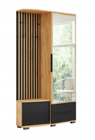 Garderoba SORENTO lustro, lamele 100cm PRAWA