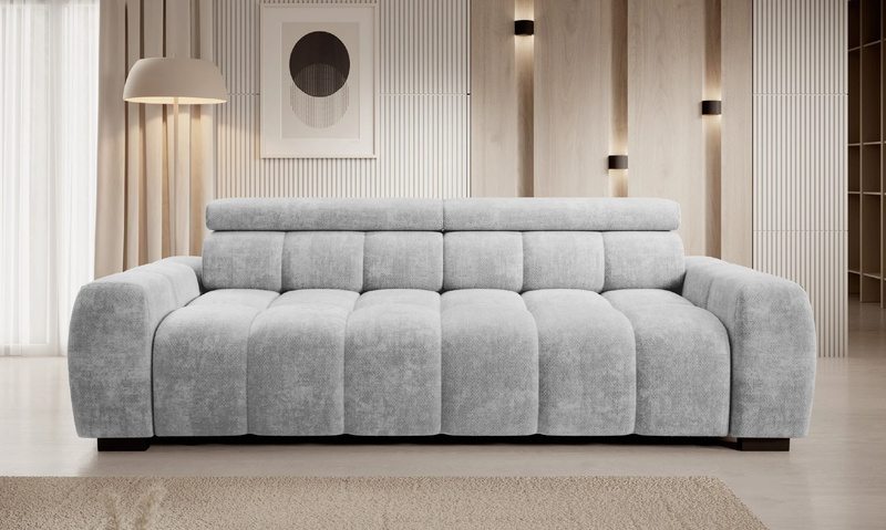 Sofa BULL Bigsofa 248 cm, Elektryczny wysuw siedziska, Zagłówki