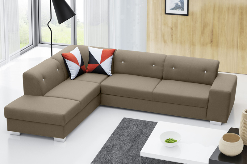 Narożnik z funkcją spania DIDI 285cm, Rozkładany, Pojemnik, Rogówka