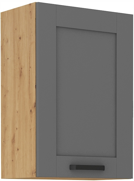 Meble kuchenne zestaw LUNA DUST GREY / DĄB ARTISAN kuchnia szafki 150cm