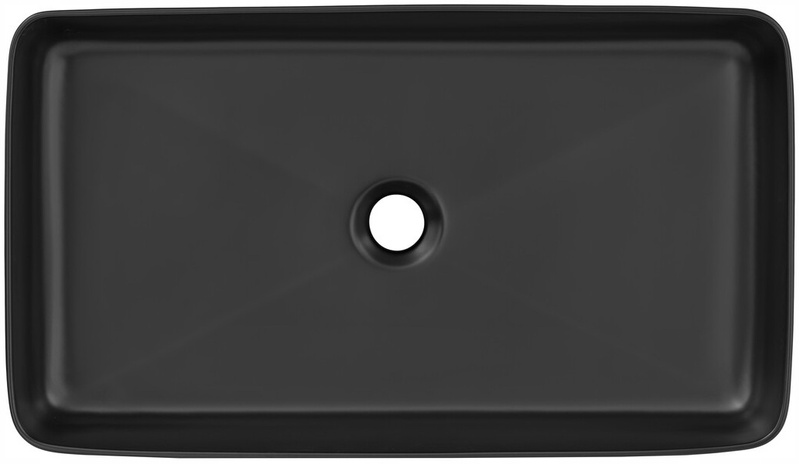 Umywalka nablatowa SLIM 60 Czarny Mat