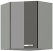 Szafka kuchenna GREY 60x60 GN-72 1F (45°) SZARY POŁYSK/SZARY PLATYNOWY