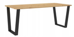 Stół loftowy do jadalni CEZAR 185X67 DĄB ARTISAN
