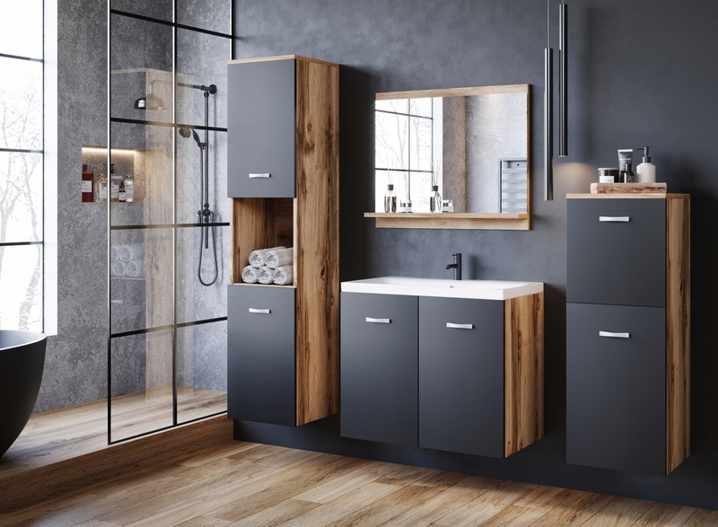 Meble łazienkowe MALO, lustro, umywalka BODEGA