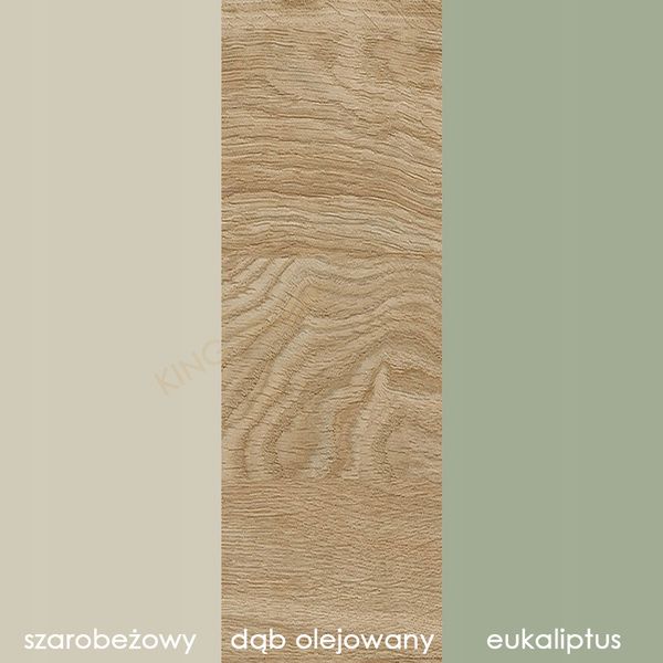 Szafa Dwudrzwiowa YUKI 90cm z szufladami 2, Meble Młodzieżowe Eukaliptus