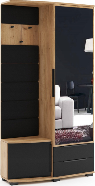 Garderoba CLEO panele 100cm lustro PRAWA