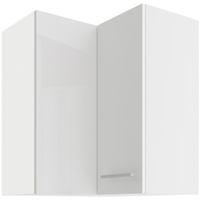 Szafka kuchenna górna LARA 60x60 GN-72 (90°) 2F BIAŁY/BIAŁY POŁYSK