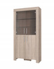 Witryna CEZAR 3, Witryna 100cm, Meble do Salonu CEZAR, LED, Dąb Sonoma