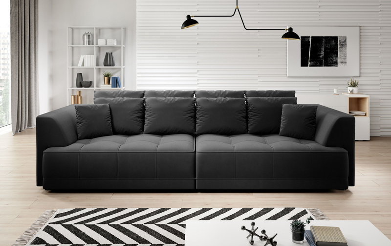 Sofa z funkcją spania TIGA BIGSOFA 302 cm, Elektryczny wysuw siedziska