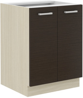 Szafka kuchenna dolna 60 D 2F BB DĄB FERRARA, LEGNO CIEMNE, Meble Kuchenne CHAMONIX