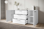 Komoda BOGOTA 150 Biały / Biały Połysk