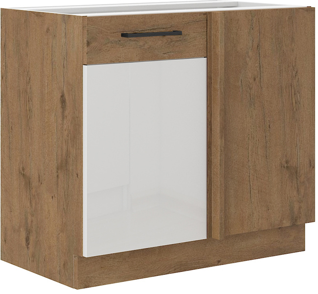 Szafka kuchenna dolna narożna VIGO 105 ND 1F BB DARK WOOD / DĄB LANCELOT