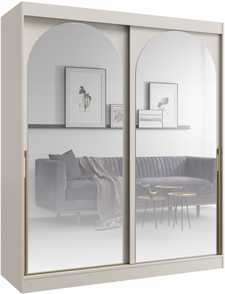 Szafa przesuwna MODIN 180cm, Szafa z Lustrem Kaszmir