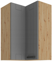 Szafka kuchenna górna LUNA 60x60 GN-90 2F (90°) DUSTGREY / DĄB ARTISAN